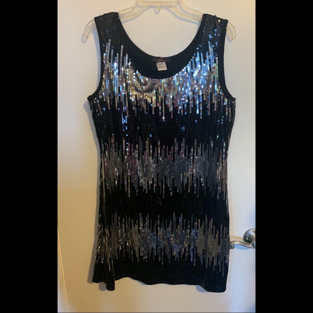 Pink Collection Sequin Dress Size XL
